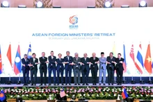 Delegados a la reunión. (Fotografía: Ministerio de Relaciones Exteriores de Vietnam)