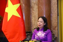 La presidente interina de Vietnam, Vo Thi Anh Xuan. (Fotografía: VNA)