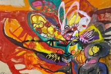La obra “La danza de la luna” de Binh Nhi. (Fotografía: Gallery 39)