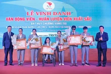 Un acto en honor a los atletas vietnamitas con discapacidad. (Fotografía: VNA)