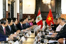 [Foto] Presidente de Vietnam sostiene conversaciones con su homóloga peruana