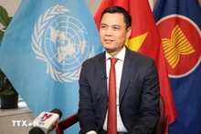 El embajador Dang Hoang Giang, jefe de la misión permanente de Vietnam ante la Organización de las Naciones Unidas. (Fotografía: VNA)