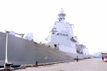 Patrullero de Italia ITS Morosini en el puerto de Ciudad Ho Chi Minh. (Fotografía: VNA)