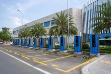 Estación de carga para vehículos eléctricos de VinFast. (Fotografía: VinFast)
