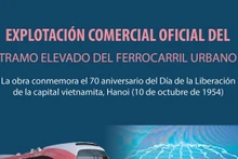 Explotación comercial oficial del tramo elevado del ferrocarril urbano