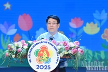 El presidente de Vietnam, Luong Cuong, interviene en el evento. (Fotografía: Nhan Dan)