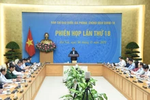 [Foto] Premier vietnamita preside reunión del Comité Directivo Nacional contra el Covid-19