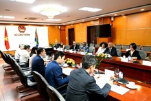 En la reunión. (Fotografía: moit.gov.vn)