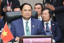 El primer ministro de Vietnam, Pham Minh Chinh, interviene en la XI Cumbre Asean-Estados Unidos. (Fotografía: VNA)