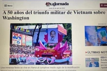 El artículo “A 50 años del triunfo militar de Vietnam sobre Washington”. (Fotografía: VNA)
