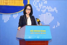 La portavoz adjunta de la Cancillería vietnamita Pham Thu Hang. (Fotografía: VNA)