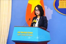 La portavoz adjunta de la Cancillería vietnamita Pham Thu Hang. (Fotografía: VNA)