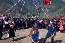 El festival de Gau Tao de la etnia Mong. (Fotografía: dangcongsan.vn)