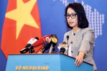 La portavoz del Ministerio de Relaciones Exteriores de Vietnam, Pham Thu Hang. (Fotografía: VNA)