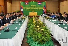 Reunión del Comité Conjunto de Fronteras Laos-Camboya y Camboya-Laos. (Fotografía: KPL)