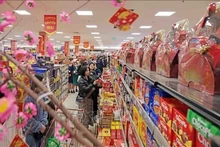 En el supermercado de AEON Long Bien, Hanói. (Fotografía: VNA)