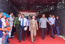 La presidenta interina de Vietnam, Vo Thi Anh Xuan, asiste a la inauguración del torneo. (Fotografía: VNA)