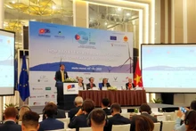 Panorama de la rueda de prensa efectuada hoy para informar sobre el evento. (Fotografía: Nhan Dan)