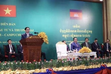El primer ministro de Vietnam, Pham Minh Chinh, en el acto. (Fotografía: VNA)