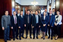 La delegación de la OEAV y la OEAH. (Fotografía: VNA) 