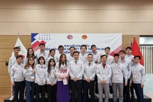 Miembros de la Asociación de Fútbol de Vietnam en Corea del Sur. (Fotografía: VNA)