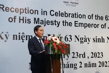 El vicepremier Tran Luu Quang interviene en el acto. (Fotografía: VNA)