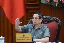 El primer ministro de Vietnam, Pham Minh Chinh, interviene en la cita. (Fotografía: Nhan Dan)