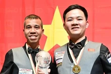 Los jugadores vietnamitas Tran Quyet Chien y Bao Phuong Vinh. (Fotografía: Billard1)