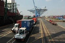 El puerto de Saigón. (Fotografía: VNA)