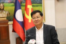 El secretario general del Partido Popular Revolucionario y presidente de Laos, Thongloun Sisoulith, visitará Vietnam del 10 al 13 de este mes. (Fotografía: VNA)