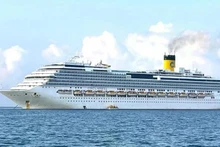 El crucero Costa Serena, con bandera italiana. (Fotografía: VNA)