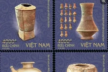 Vietnam emite el conjunto de sellos "Tesoro nacional" sobre productos cerámicos. (Fotografía: vietnampost.vn)