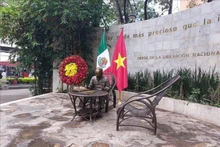 Monumento al Presidente Ho Chi Minh en la Ciudad de México. (Fotografía: VNA)