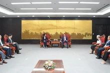 En la reunión. (Fotografía: danang.gov.vn)