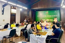 Un torneo de ajedrez en Hanói. (Fotografía: VNA) 