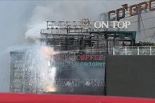 Escena del incendio en O Cho Dua. (Fotografía: VNA)