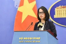 La vocera adjunta de la Cancillería de Vietnam Pham Thu Hang. (Fotografía: VNA)