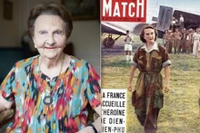 Prensa francesa publica la imagen de Geneviève de Galard. (Fotografía: VNA)
