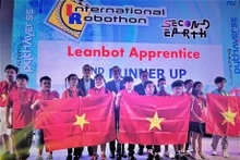 La selección vietnamita en el Campeonato Internacional de Robótica 2023. (Fotografía: VNA)