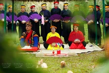 Único Festival Nang Hai de la minoría étnica Tay en el norte de Vietnam