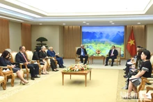 [Foto] Premier vietnamita recibe a ministro de Justicia cubano