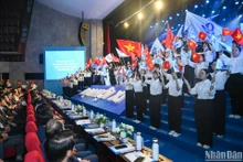 [Foto] Sesión plenaria de undécimo Congreso Nacional de estudiantes vietnamitas