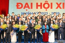 El presidente de Vietnam, Vo Van Thuong, en el undécimo Congreso Nacional de la Asociación de Estudiantes de Vietnam. (Fotografía: Nhan Dan)