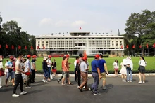 Turistas en Ciudad Ho Chi Minh. (Fotografía: VNA)
