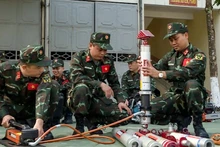 [Foto] Rescatistas del Ejército Popular de Vietnam llega a Hatay para operaciones de rescate