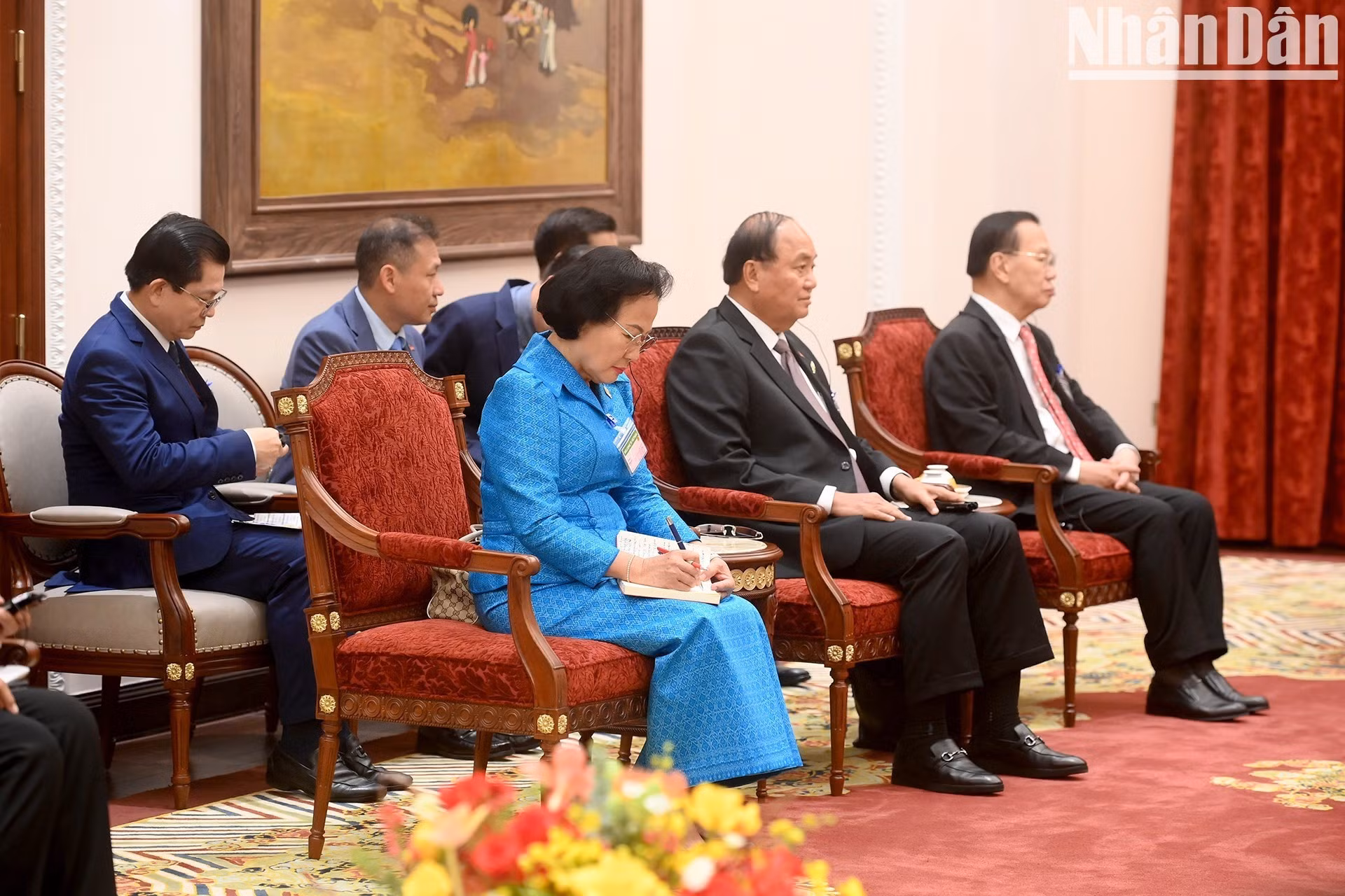 Delegados de Camboya.