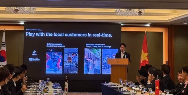 Vista del seminario entre Vietnam y Corea del Sur sobre cooperación para el desarrollo de la industria cultural. (Foto: VGP)