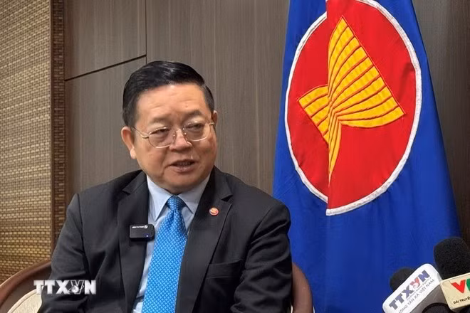 El secretario general de la Asean, Kao Kim Hourn. (Foto: VNA)