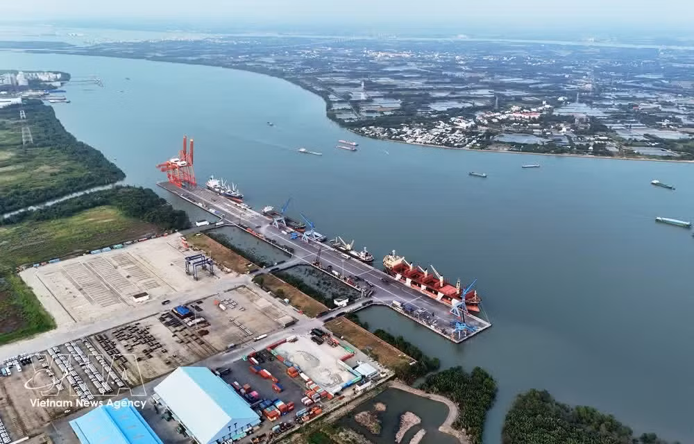 Vista del sistema portuario de Saigón-Hiep Phuoc. (Foto: VNA)