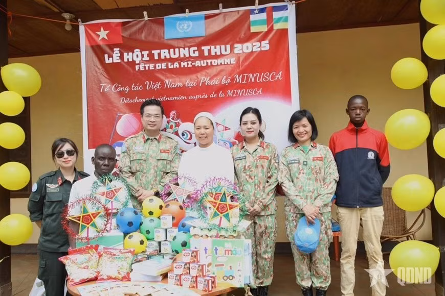 Regalos preparados por el equipo del Ministerio de Defensa de Vietnam en la Minusca. (Foto: qdnd.vn)